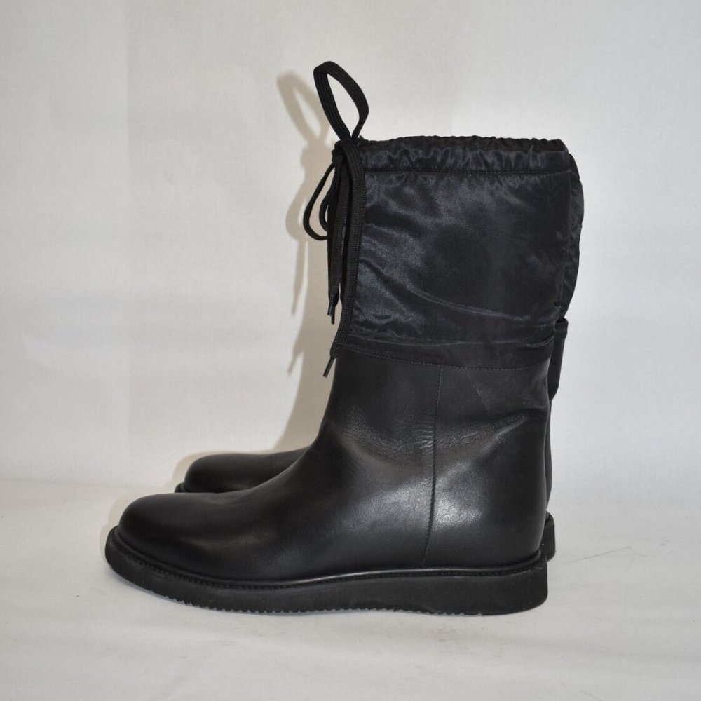 $650 AQUATALIA Camillia Shearling-Lined Leather Boots WINTER BLACK 10.5 (ME35) - Picture 5 of 8